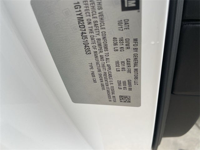 2018 Chevrolet Corvette Stingray Z51 3LT