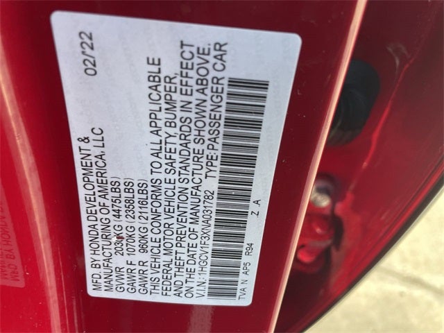 2022 Honda Accord Sport