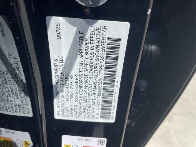 2025 Honda Accord SE