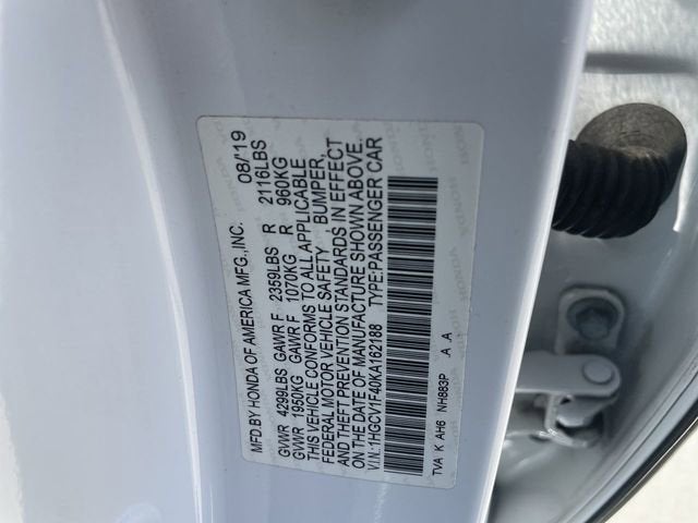 2019 Honda Accord EX