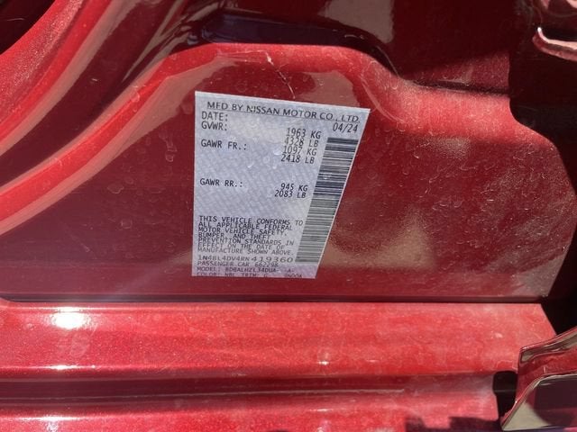 2024 Nissan Altima 2.5 SV
