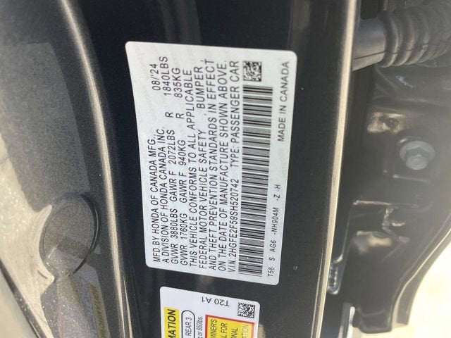 2025 Honda Civic Sedan Sport