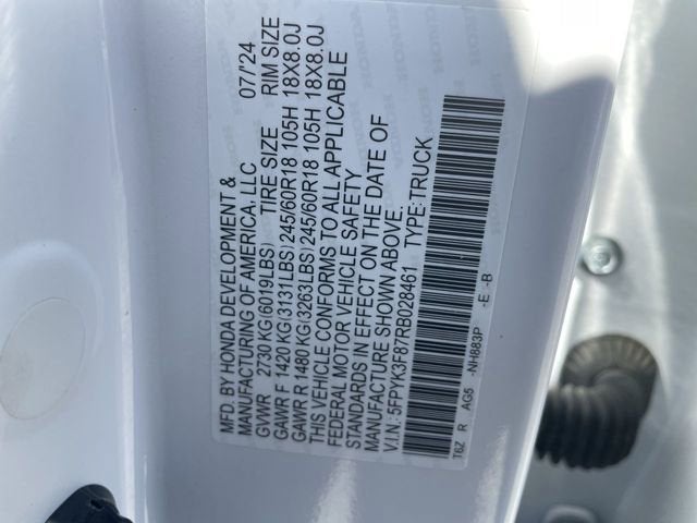 2024 Honda Ridgeline Black Edition