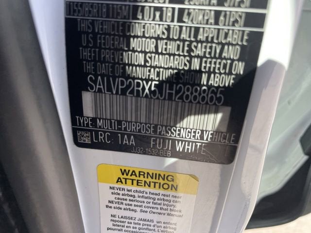 2018 Land Rover Range Rover Evoque SE